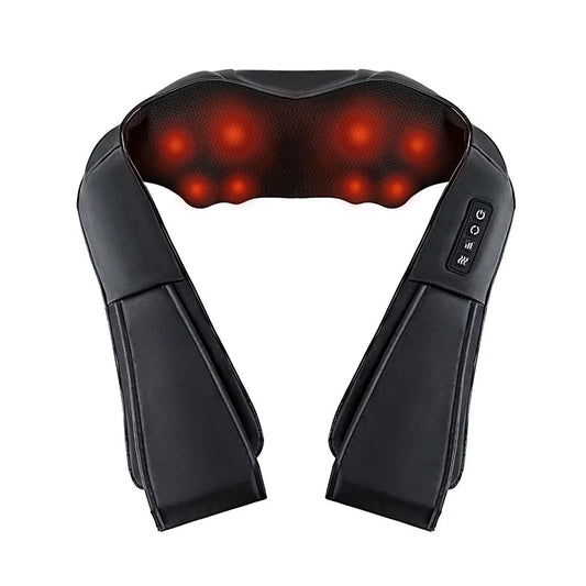 Livemor 8 Massage Nodes Neck Massager Heated - Health &