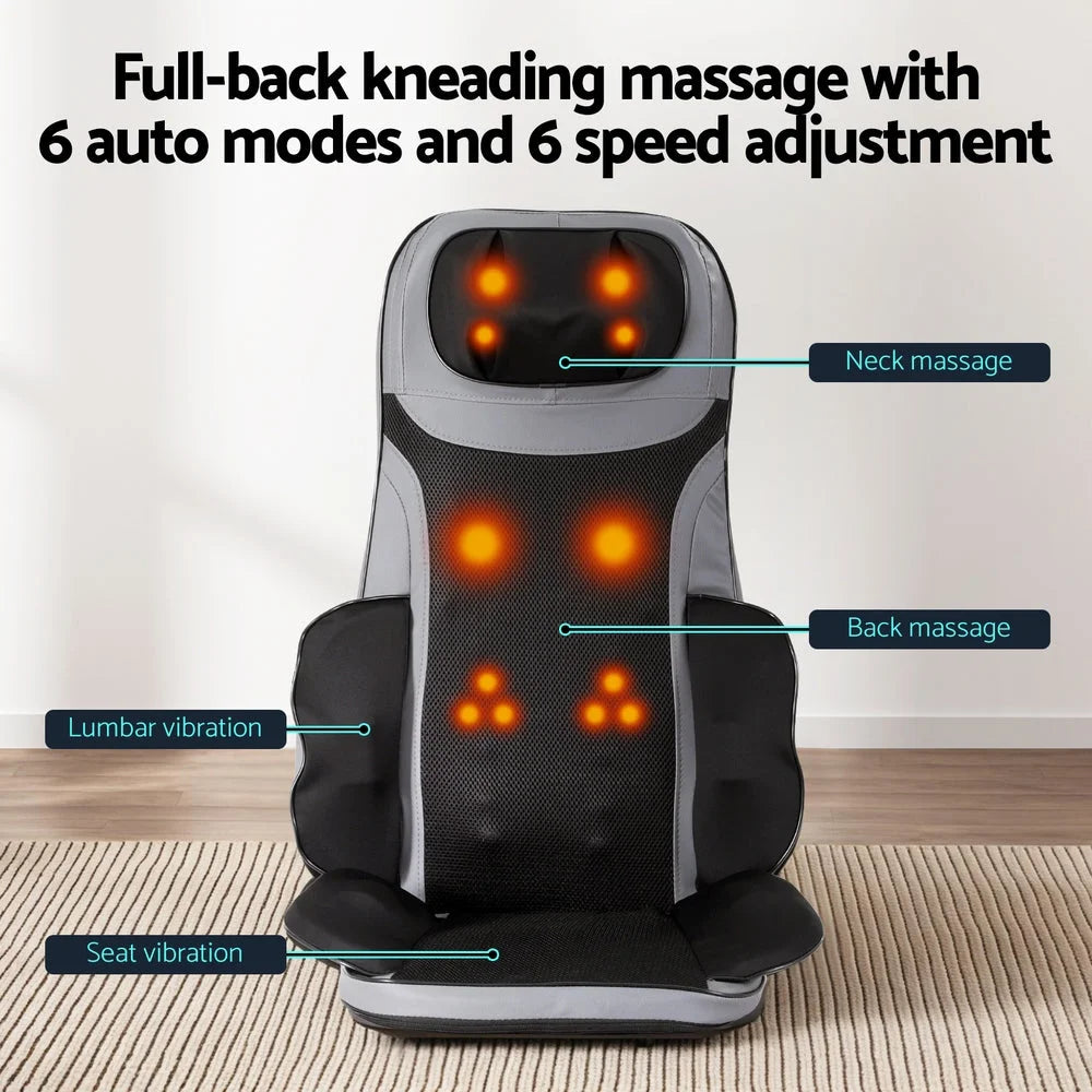 Livemor 8-nodes Full Back Massage Cushion Heating Massage