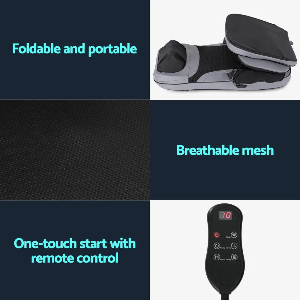 Livemor 8-nodes Full Back Massage Cushion Heating Massage