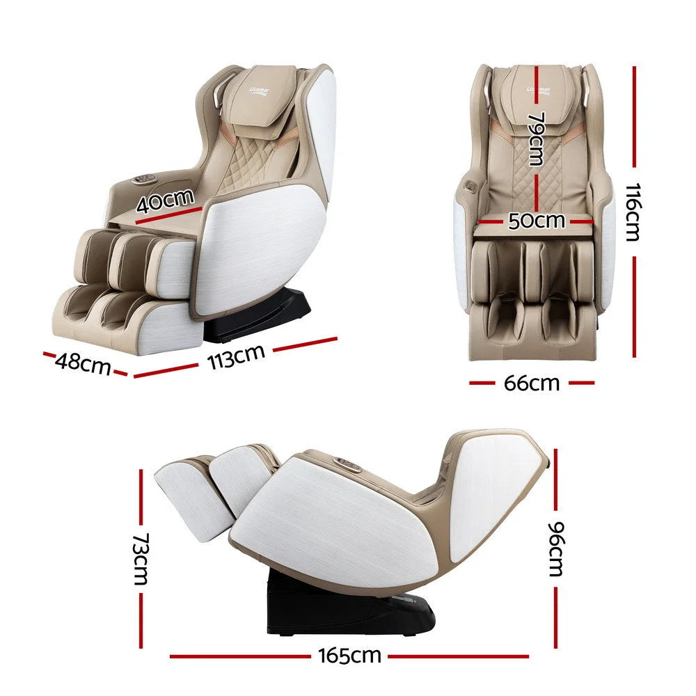 Livemor Massage Chair Electric Recliner Home Massager 3D