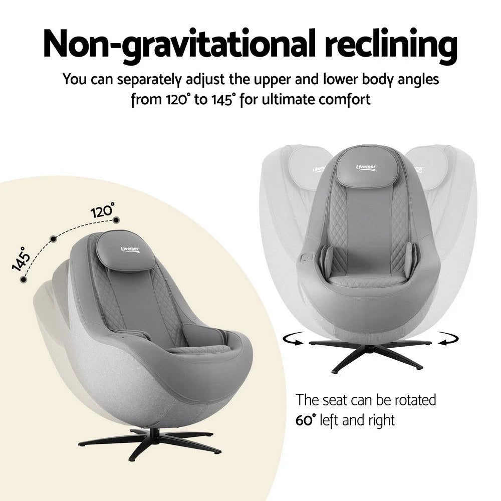 Livemor Massage Chair Electric Recliner Home Massager 3D