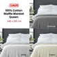 Living @ Home 350gsm 100% Cotton Breathable Waffle Blanket