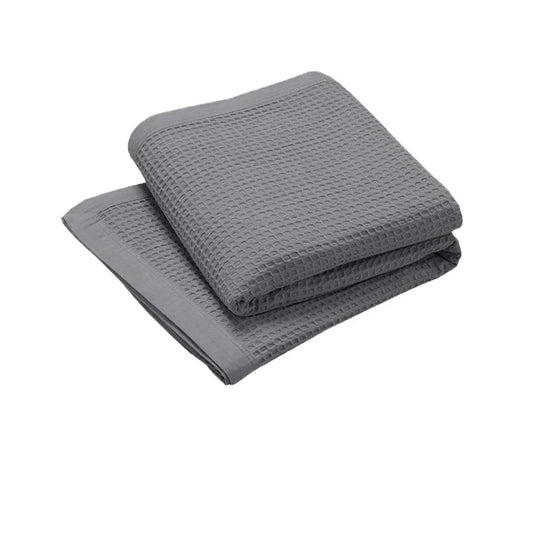 Living @ Home 350gsm 100% Cotton Breathable Waffle Blanket