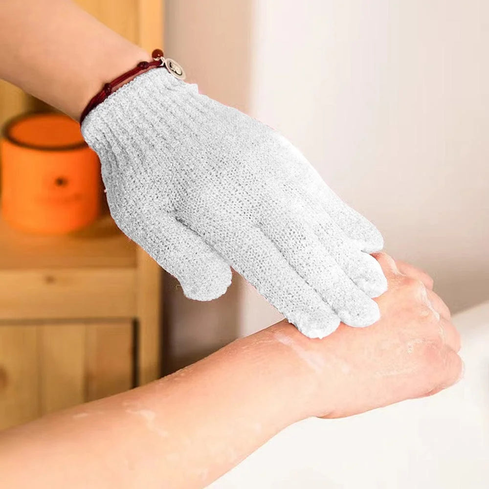 LIVING TODAY Exfoliating Gloves White - Home & Garden >