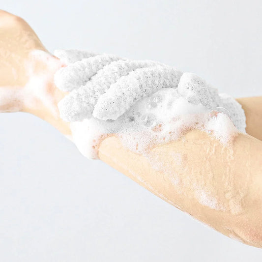 LIVING TODAY Exfoliating Gloves White - Home & Garden >
