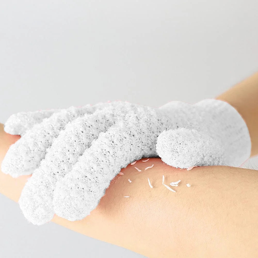 LIVING TODAY Exfoliating Gloves White - Home & Garden >