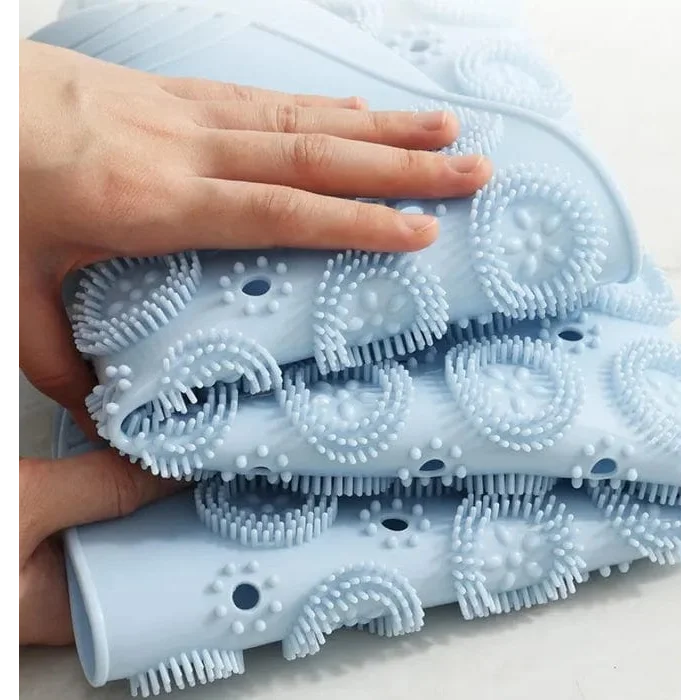 Living Today Non-Slip Massager Bathroom Mat - BLUE