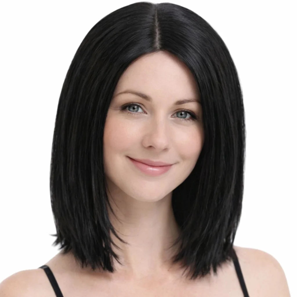 Lob Wig Hair Cosplay Wigs Party Costume - Black - Occasions