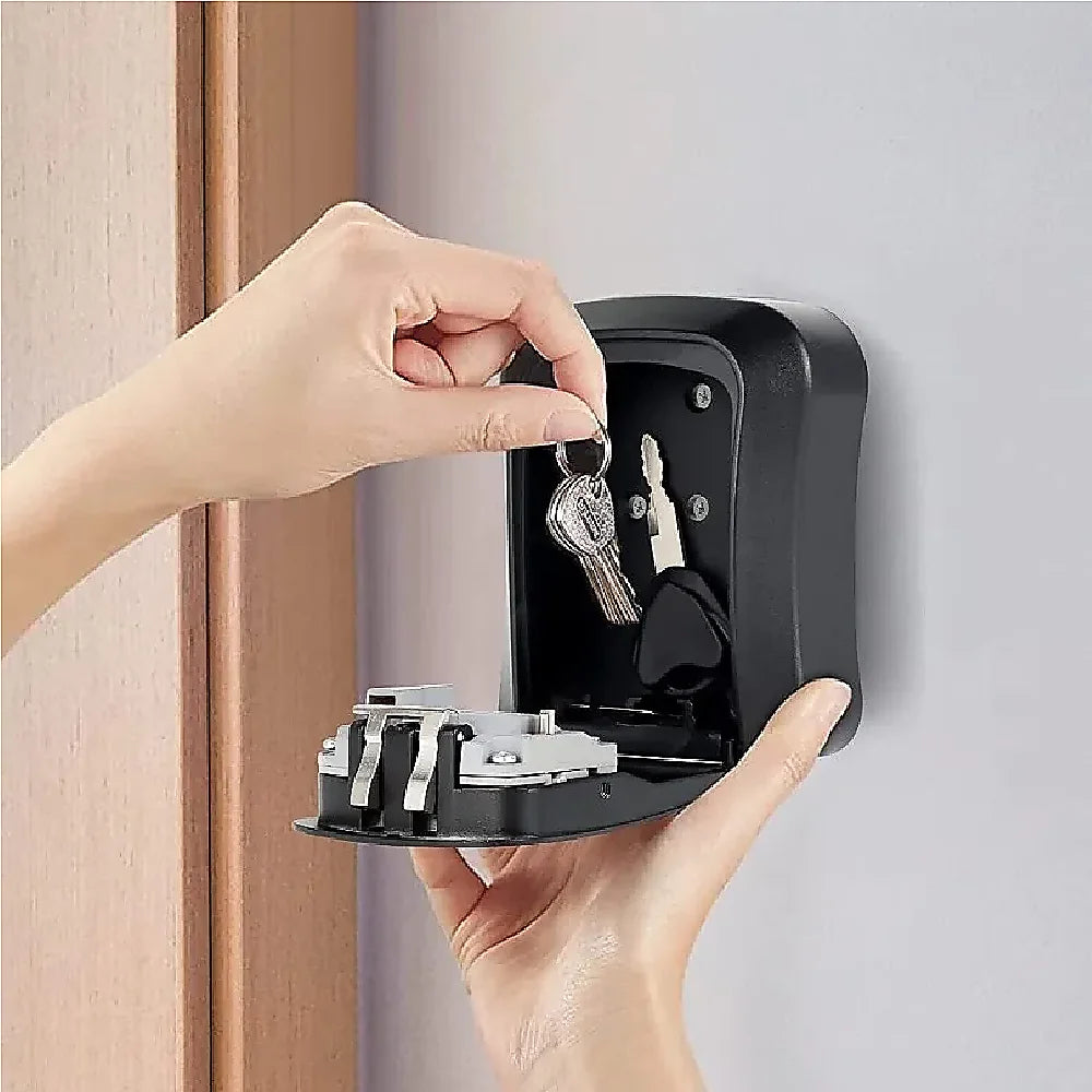 Lock Box Key Safe 4 Combination Outdoor Security Wall