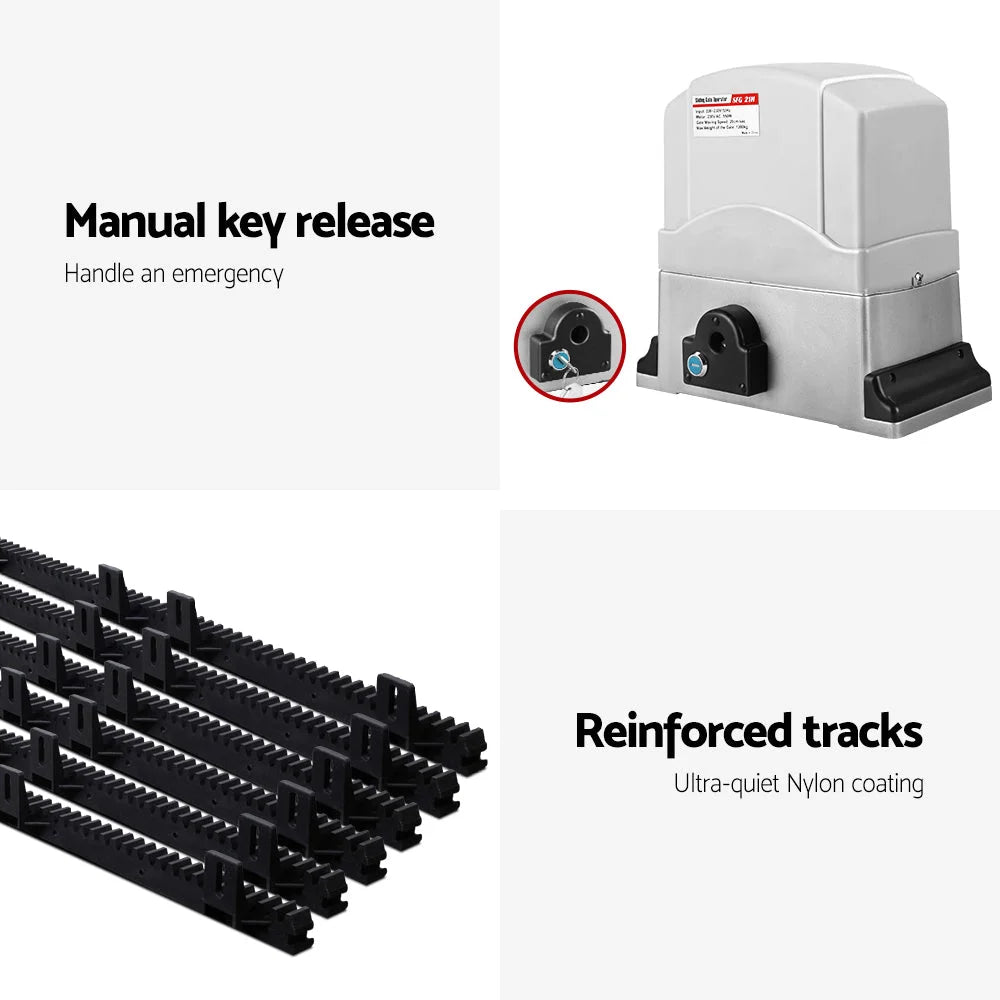 LockM Sliding Gate Opener 800KG 6M Hardware Kit - Home &