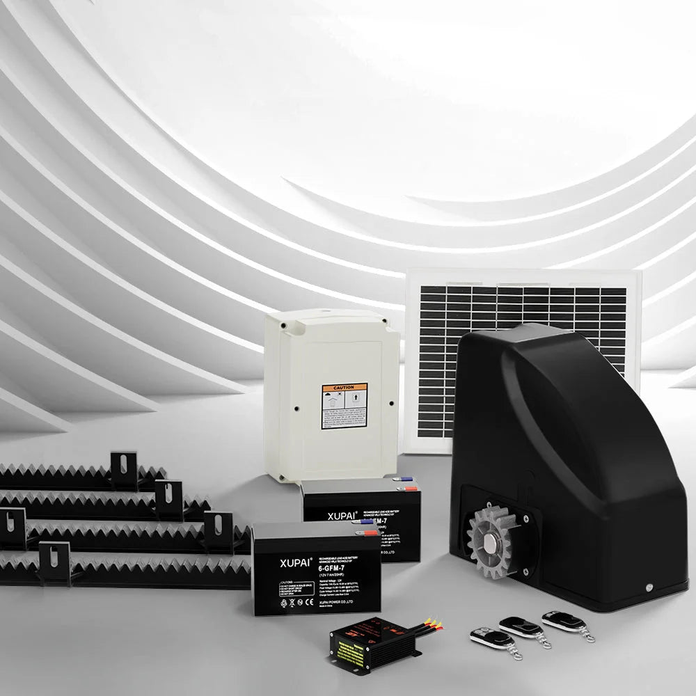 Lockmaster Automatic Sliding Gate Opener Kit 10W Solar