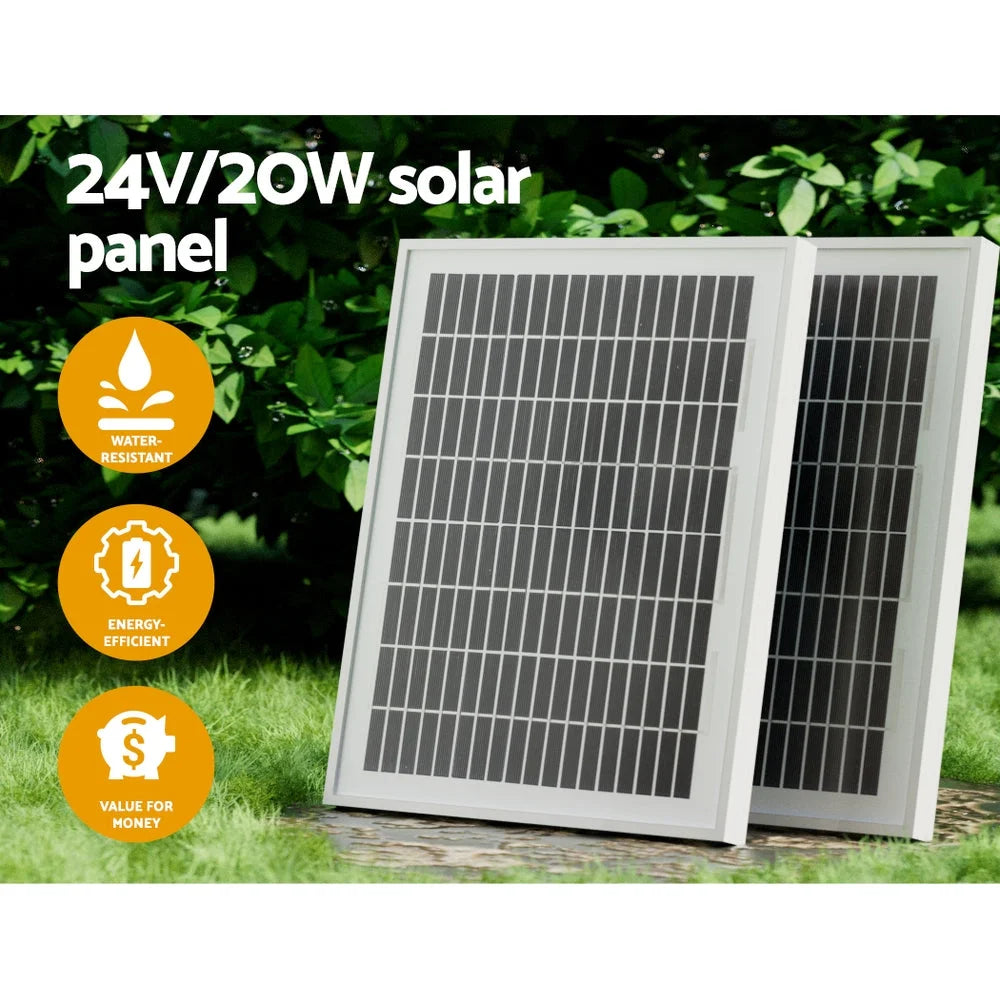 Lockmaster Automatic Sliding Gate Opener Kit 20W Solar