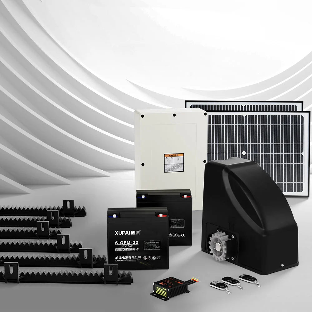 Lockmaster Automatic Sliding Gate Opener Kit 40W Full Solar