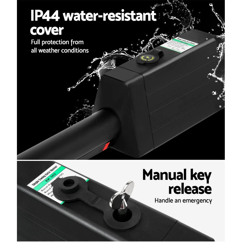 Lockmaster Single Swing Gate Opener 10W Solar Power