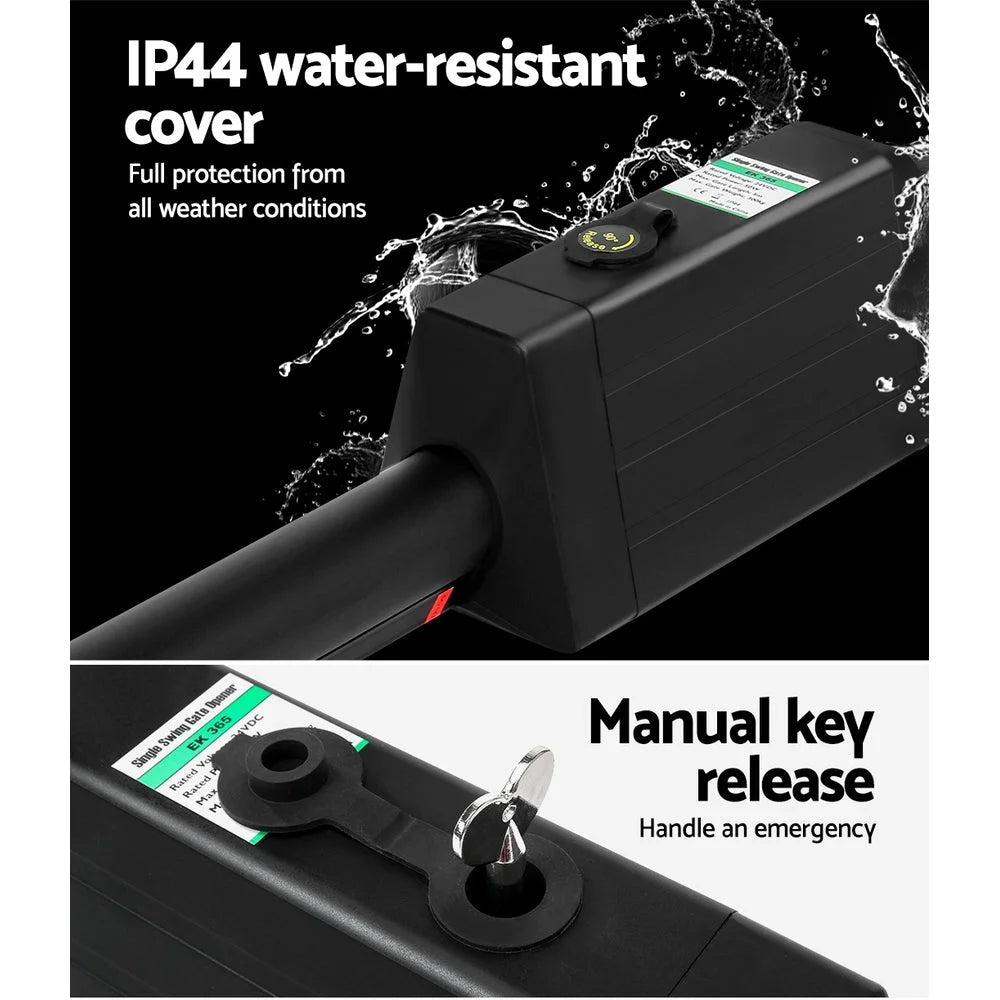 Lockmaster Single Swing Gate Opener 20W Full Solar Power