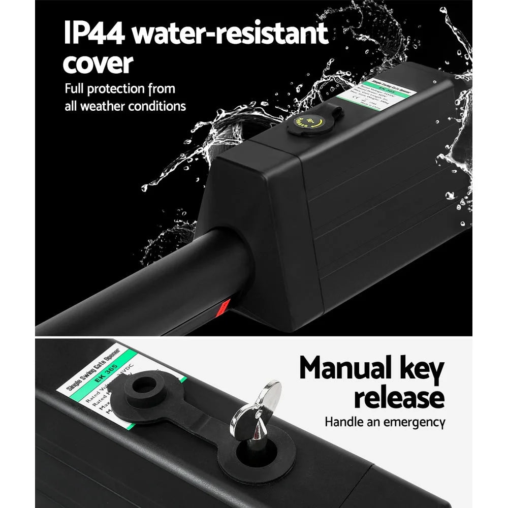 Lockmaster Single Swing Gate Opener 40W Full Solar Power