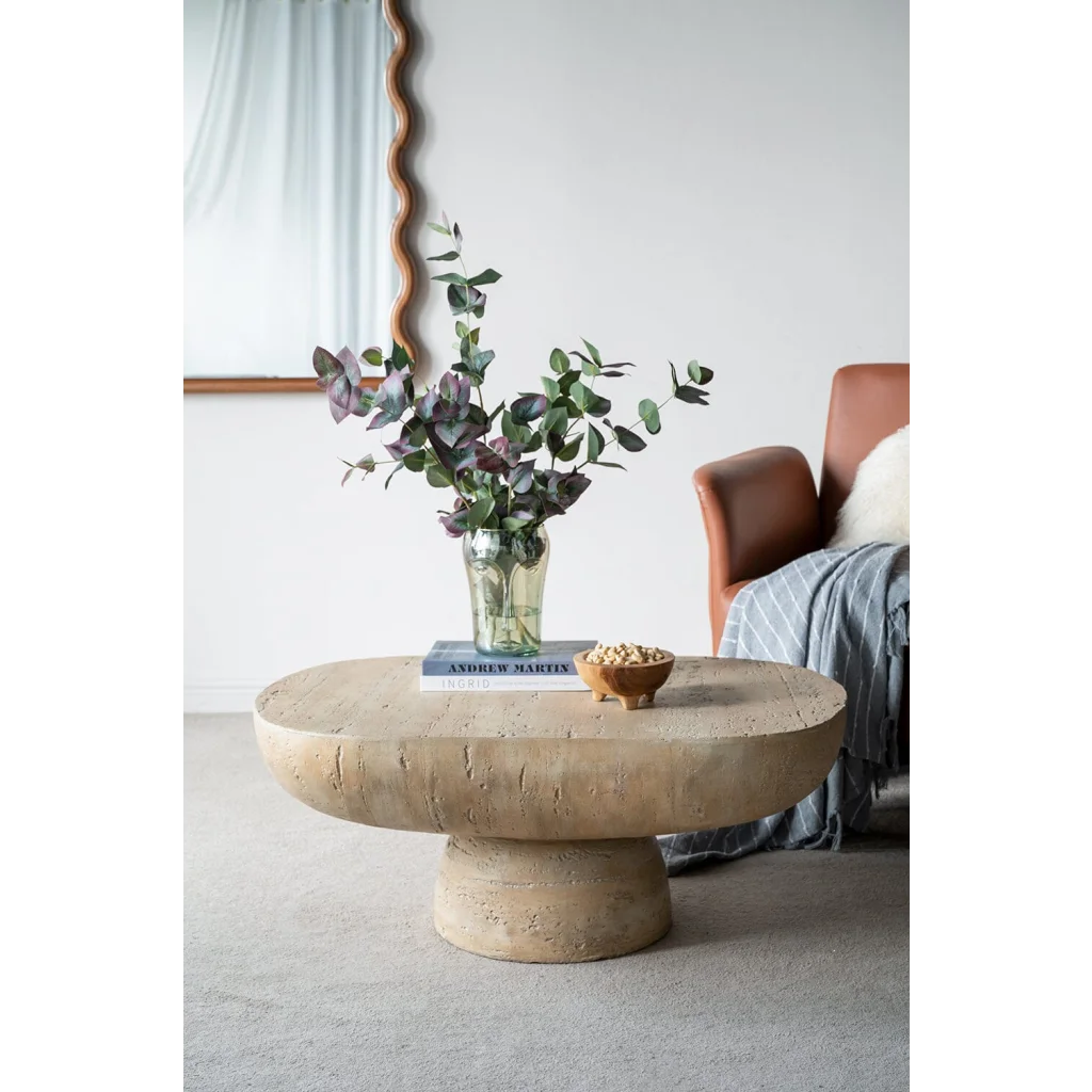 LOGAN CEMENT COFFEE TABLE - Furniture > Living Room >