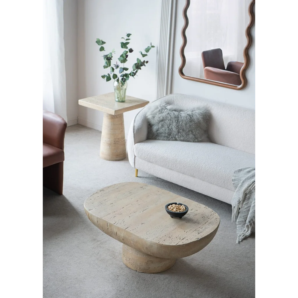 LOGAN CEMENT COFFEE TABLE - Furniture > Living Room >