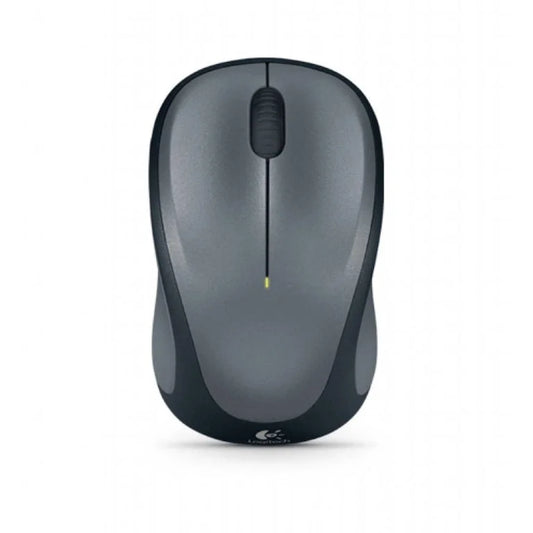 Logitech M235 Wireless Mouse Grey Contoured Design Glossy