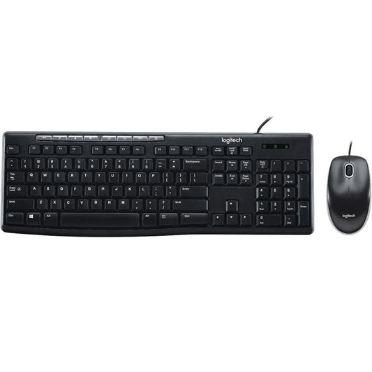 LOGITECH MK200 Media Keyboard and Mouse Combo 1000 DPI USB