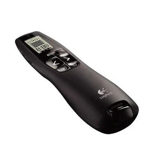 Logitech R800 Laser Presentation Remote LCD Display Time