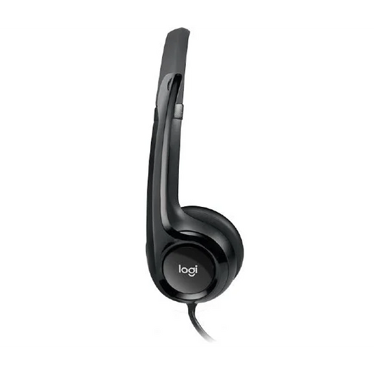 Logitech Wired USB Headset H390 Black Noise Cancelling Mic