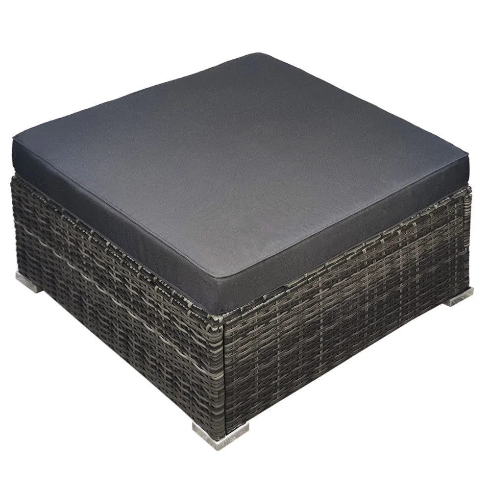 LONDON RATTAN 1 Seater Outdoor Ottoman Modular Wicker