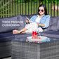 LONDON RATTAN 5 Seater Modular Outdoor Lounge Setting