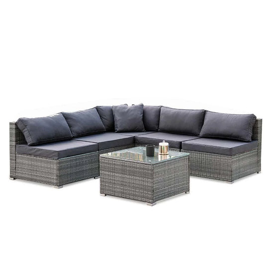 LONDON RATTAN 5 Seater Modular Outdoor Setting Lounge