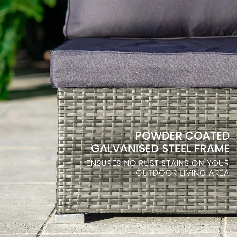 LONDON RATTAN 5 Seater Modular Outdoor Setting Lounge