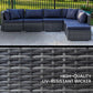 LONDON RATTAN 6 Seater Modular Outdoor Lounge Setting