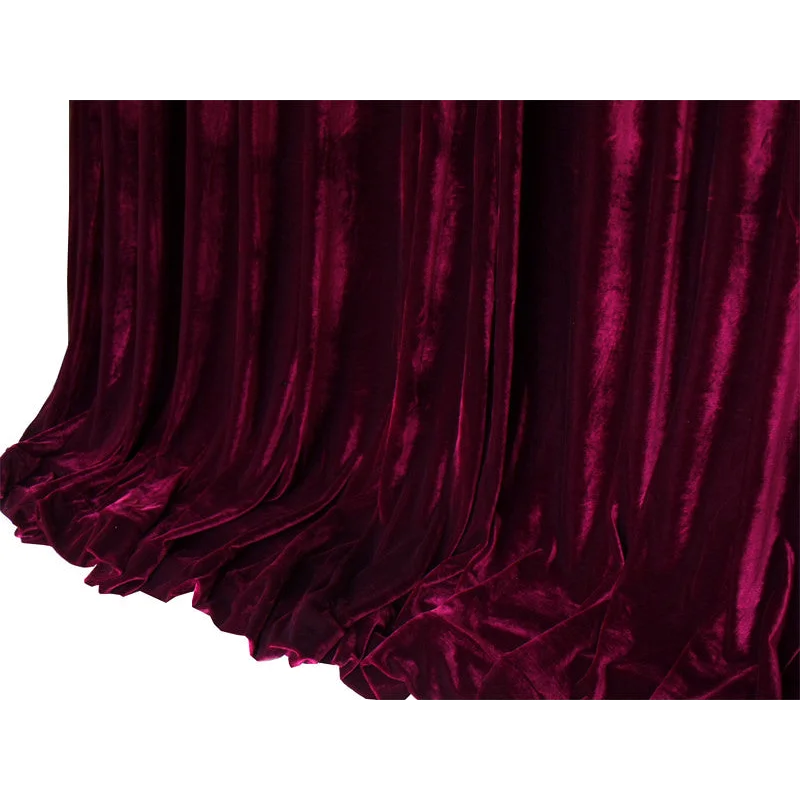 Long 4-Way Stretch Velvet Curtains 600x265cm with 30 hooks
