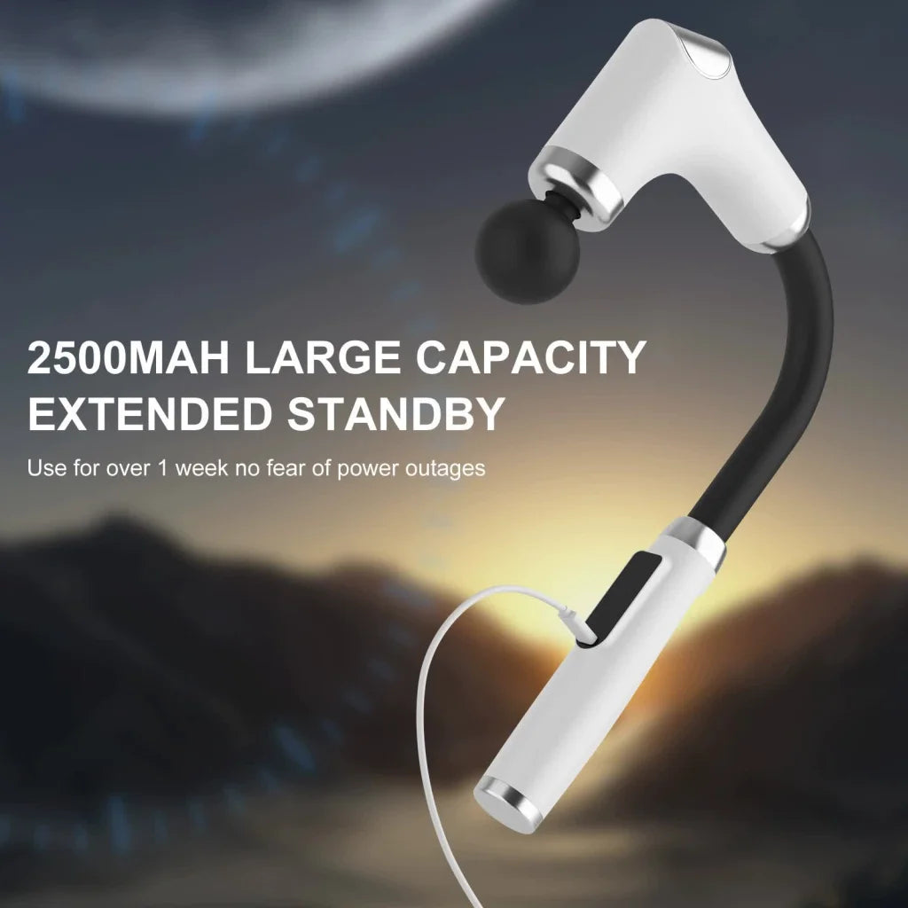 Long-Handle Percussion Massage Gun - Adjustable Speed
