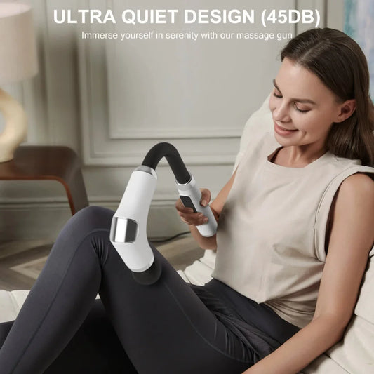 Long-Handle Percussion Massage Gun - Adjustable Speed