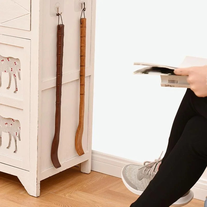 Long Handle Wooden Back Scratcher Dual-Use Massage