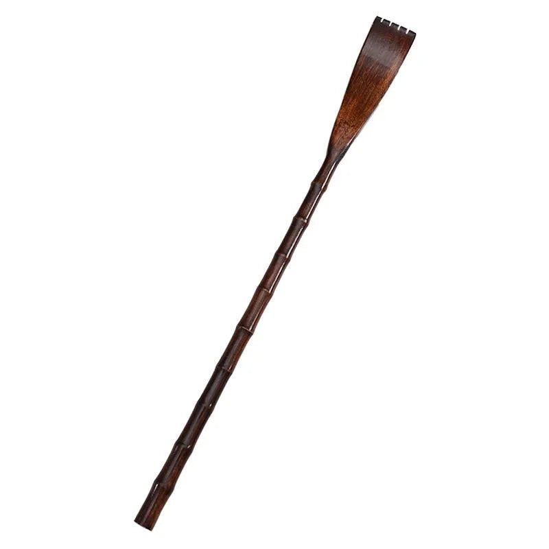 Long Handle Wooden Massage Scratcher Round Red - Health &
