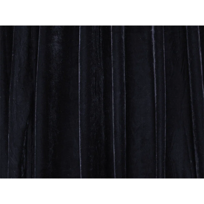 Long Large Thick Black Velvet Curtains 580x270cm + full
