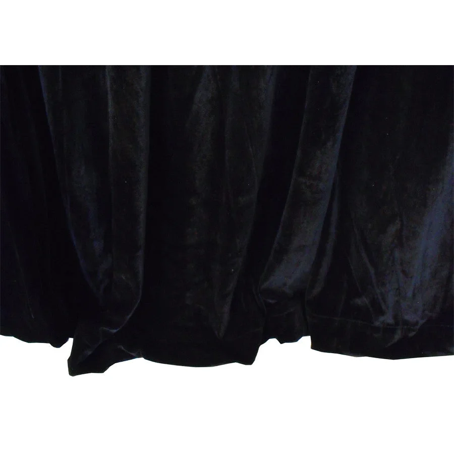 Long Large Velvet Curtains Black 620x270cm with 4m blockout