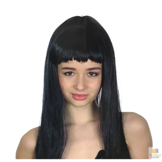 LONG WIG Straight Party Hair Costume Fringe Cosplay Fancy
