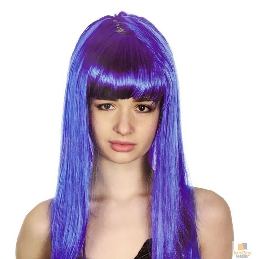 LONG WIG Straight Party Hair Costume Fringe Cosplay Fancy
