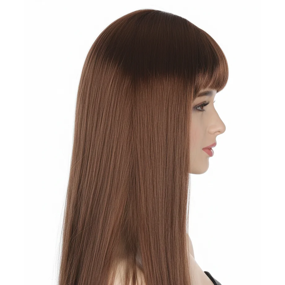 LONG WIG Straight Party Hair Costume Fringe Cosplay Fancy