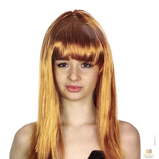 LONG WIG Straight Party Hair Costume Fringe Cosplay Fancy