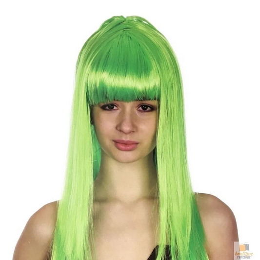 LONG WIG Straight Party Hair Costume Fringe Cosplay Fancy