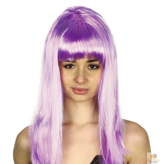 LONG WIG Straight Party Hair Costume Fringe Cosplay Fancy