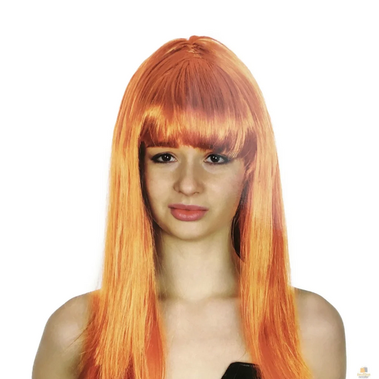 LONG WIG Straight Party Hair Costume Fringe Cosplay Fancy
