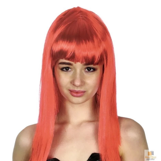 LONG WIG Straight Party Hair Costume Fringe Cosplay Fancy