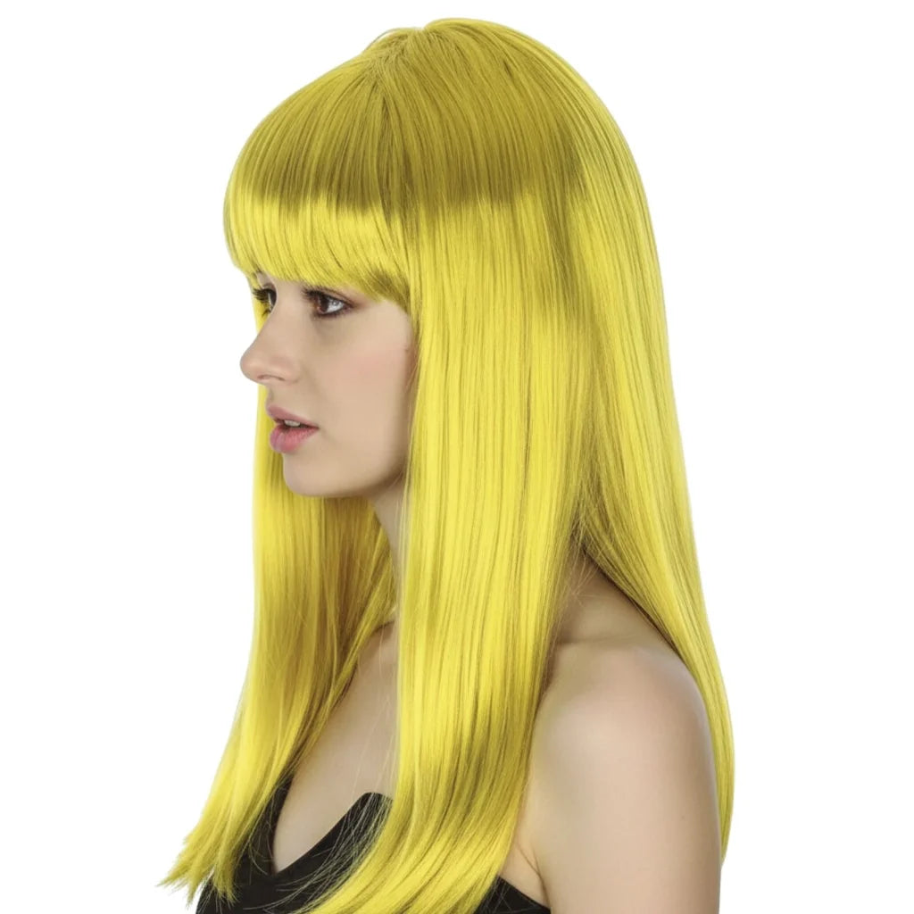 LONG WIG Straight Party Hair Costume Fringe Cosplay Fancy