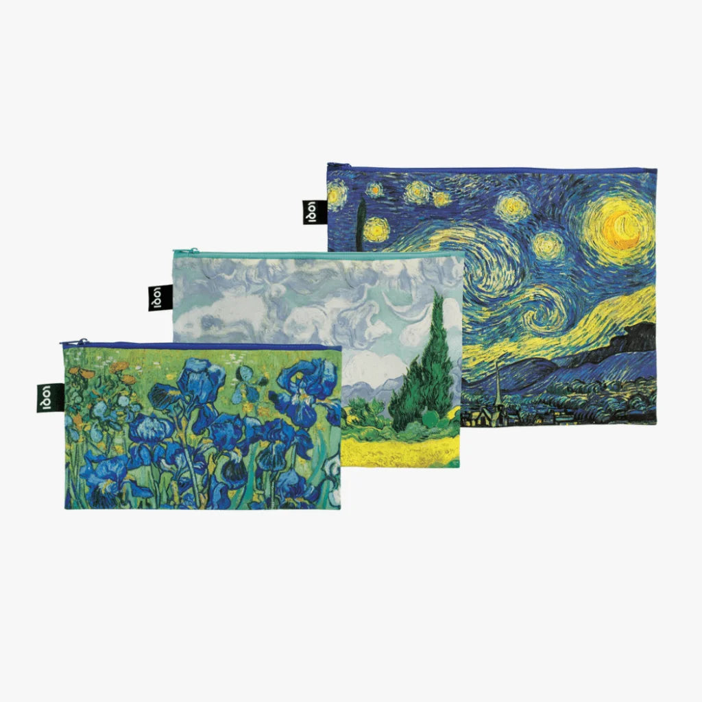 LOQI Van Gogh Zip Pockets Set of 3-1973194238749446144