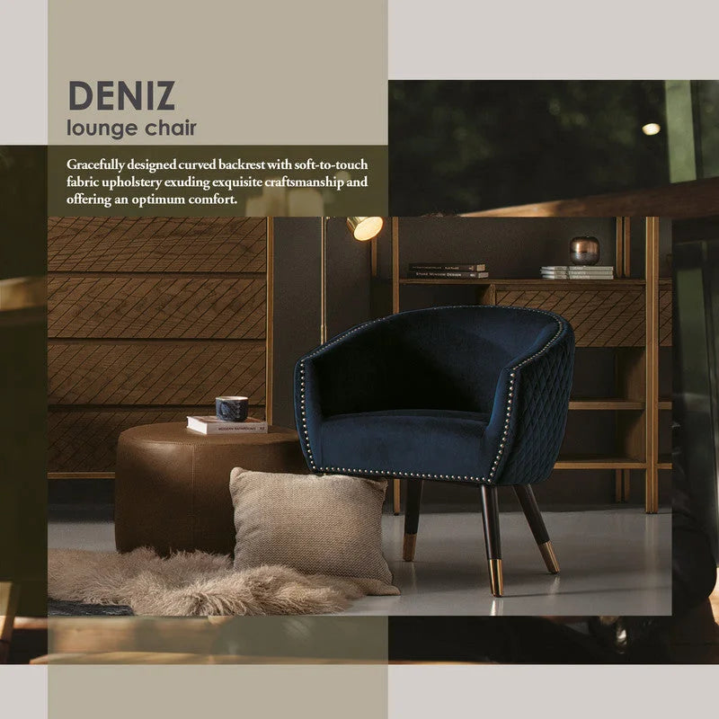 Lounge Chair Accent Tub Chair Deniz - Blue - Furniture