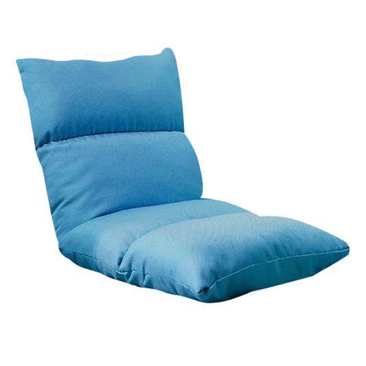 Lounge Floor Recliner Premium Adjustable Lazy Sofa Bed Folding Game Chair - Blue